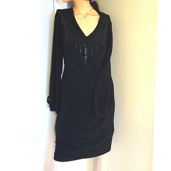 Frank Lyman sequin jersey dress - Picture 1 of 12
